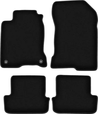 Immagine prodotto di Tappetini in velluto per Renault Laguna III (2007-2015, coupé) neri, set 4 pz, con fissaggi