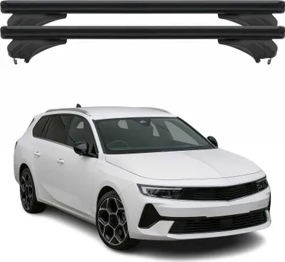 Immagine prodotto di Menabo Portapacchi Base per Opel Astra L 2022-2025 Alluminio Nero 2 pezzi