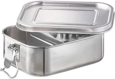 Produktbild von Stahlkinderkorb 800 ml mit Trennwand - Leckfrei und Dauerhaft für Kinder