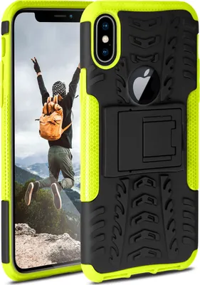 Produktbild von TANK-Case für Apple iPhone XS / X, Farbe:Lime