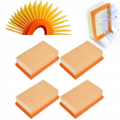 Produktbild von Waschbarer Ersatzfilter für Kärcher WD/MV Serie (4 Stück)