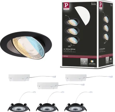 Image de Paulmann LED à encastrer Aumus, set de 3 lampes
