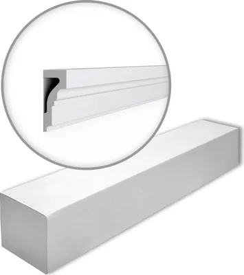 Obrázek produktu pro NMC WL4-box WALLSTYL Noel Marquet 1 karton s 8 ozdobnými lištami Nástěnná lemovací lišta Ozdobná lišta styl klasický barva bílá | 16 m