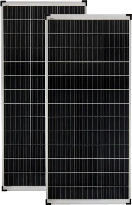 Produktbild von 2x160 Watt Mono Solarpanele Solarmodule Solaranlage Garten Camping 18V PV