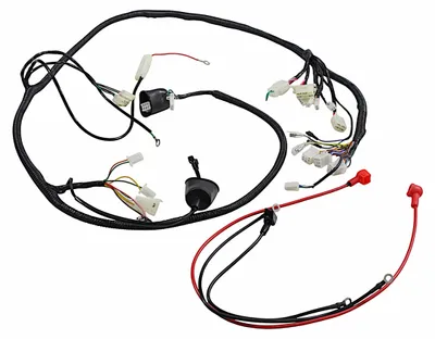 Imagen del producto de Conjunto de cables para motor Power Force, compatible con scooters GY6 de 50cc, 4T, con ruedas de 10 pulgadas, versión 1