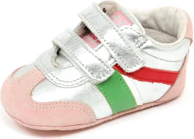 Immagine prodotto di F7470 sneaker culla bimba girl baby NATURINO pink/silver newborn shoe