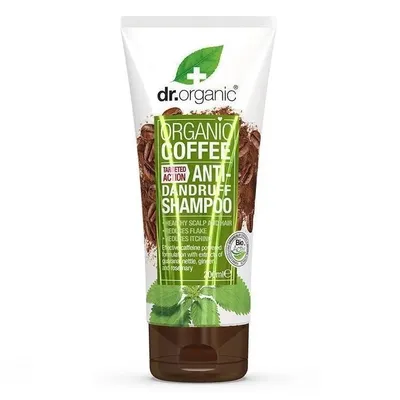 Produktbild von Dr Organic Coffee Anti Dandruff Shampoo Natural Vegan Cruelty Free Paraben & SLS Free Eco Friendly Recyclable Packaging 200ml