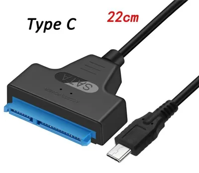 Immagine prodotto di Cavo da SATA a USB, trasferimento dati ad alta velocità, design compatto, Type-C, 22 cm