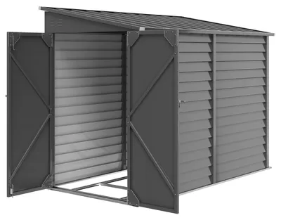 Produktbild von Outsunny Metall Gerätehaus 3,5 m² 143x270x202cm Geräteschuppen mit Pultdach