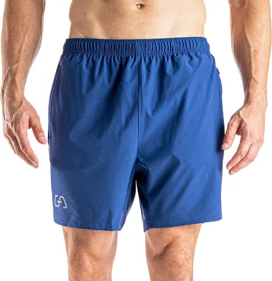 Produktbild von Herren Laufshorts Kurz mit Reißverschlusstaschen & reflektierendem Logo für Muay Thai Boxen