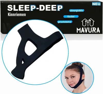 Produktbild von SLEEP-DEEP pasek podbródkowy chrapanie pasek podbródkowy chrapanie pasek chrapanie maska chrapanie