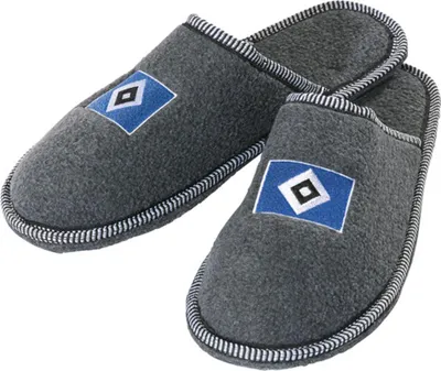 Produktbild von Hamburger SV Hausschuhe Pantoffeln Raute - grau