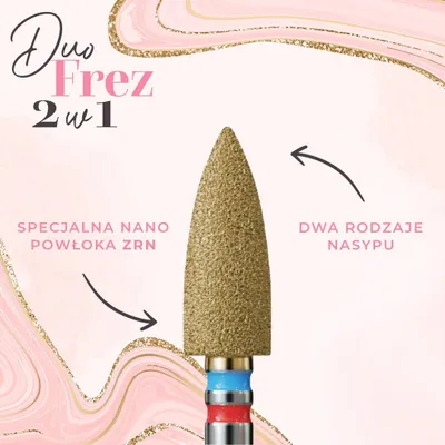 Produktbild von Diamantfräser für Nagelhaut, 2-in-1 DuoFrez – Groß, lang