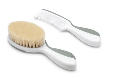 Image de Set de brosses à cheveux pour bébés, Sage Green