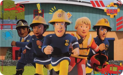 Produktbild von Feuerwehrmann Sam Frühstücksbrettchen Schneidebrett aus Resopal