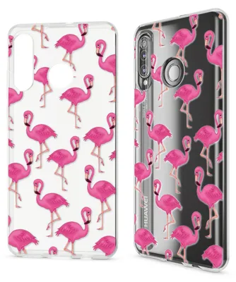 Immagine prodotto di NALIA cover per Huawei P30 Lite, motivo cellulare cover sottile in silicone cover protettiva rosa fenicottero