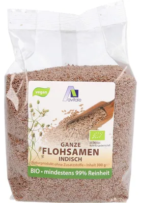 Zdjęcie produktu dla Avitale całe nasiona psyllium indyjskiego, 300 g proszku