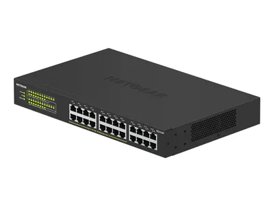 Obrázok produktu pre NETGEAR GS324P Unmanaged Gigabit Ethernet (10/100/1000) Power over Ethernet (PoE) 1U Schwarz