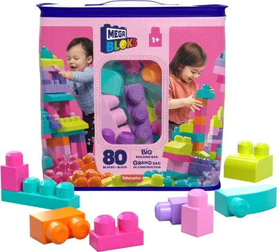 Produktbild von Mattel DCH62 - Mega Bloks - Bausteinebeutel, 80 Teile