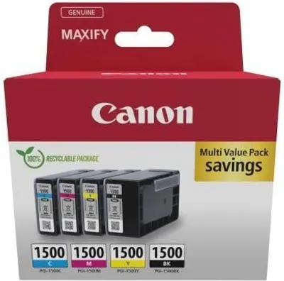 Obrázok produktu pre CANON – balenie atramentových náplní – PGI-1500 čierna/cyanová/magenta/žltá