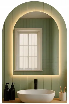 Obrázok produktu pre LED zrkadlo, 80 x 110 mm, vodotesné (IP65), na zavesenie, značka NOA, nepravidelný tvar