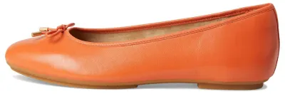 Immagine prodotto di FitFlop, ballerine da donna modello Delicato Bow, in pelle metallizzata morbida, colore Satsuma, taglia 5 UK, calzata stretta