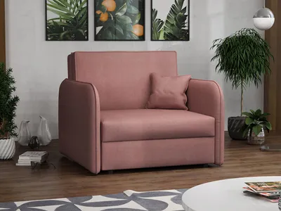 Obrázek produktu pro Rozkládací křeslo BELA LOFT 1 - růžové
