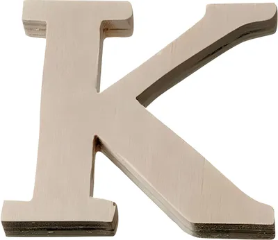 Produktbild von KNORR PRANDELL 218735654 Buchstabe groß K 8 x 84 x 01 cm Sperrholz