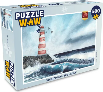 Obrázek produktu pro MuchoWow MuchoWow® Puzzle 500 ks Maják - moře - záliv