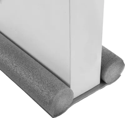 Produktbild von 3X Türnahtstreifen Grau, Türdichtungsleiste Unten, Türbodendichtung, Zugluftstopper Für Die Tür, Zuschneidbar, Schutz Vor Luftzug, Lärm, Insekten