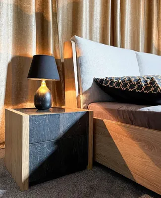 Immagine prodotto di Comodino beige camera da letto Design elegante Comodini in legno