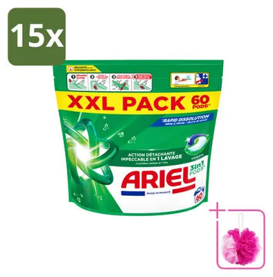Produktbild von 15 x Ariel 3in1 Pods Original Waschmittel - Sparpackung - 15 Stücke