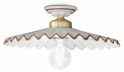 Immagine prodotto di CLASSIC L'AQUILA C013, Lampada a Soffitto Plafoniera in Vetroceramica, Ferroluce