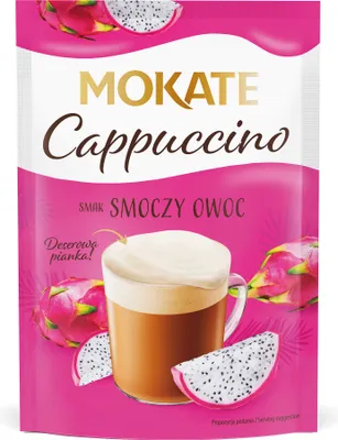 Zdjęcie produktu dla Kawa Cappuccino MOKATE o smaku smoczy owoc 40 g