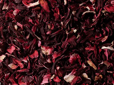 Produktbild von 1 kg - Hibiskusblüten, geschnitten