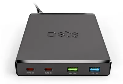 Produktbild von SBS GaN-Ladestation mit 4 Ports – ultraschnelles Laden mit 2 USB-A- und 2 USB-C-Ports