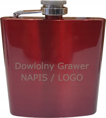 Zdjęcie produktu dla PIERSIÓWKA stainless steel 175 ml GRAWER CZERWONA