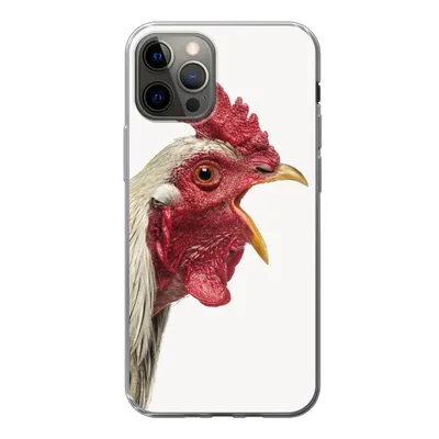 Produktbild von MuchoWow® Handyhülle Schutzhülle Hülle für iPhone 13 Pro Hahn - Tiere - Bauernhoftiere - Jungen - Kinder - Mädchen Silikon Softcase Handy Hülle - Handy-Tasche