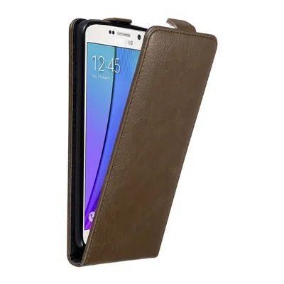 Immagine prodotto di Cadorabo cover per Samsung Galaxy NOTE 5 cover protettiva in marrone flip case custodia del telefono cellulare cover