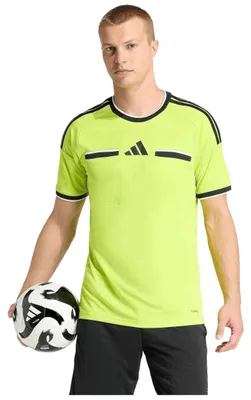 Immagine prodotto di Maglietta Adidas da arbitro, modello "Referee 26", colore giallo/nero, taglia "Team Semi Sol", unisex