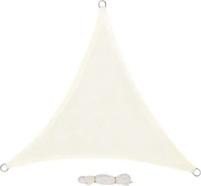 Produktbild von Schattentuch Dreieck - luftdurchlässig & wasserabweisend - atmungsaktives HDPE - UV-beständig & robust - dunkelgrau - 3x3x4,25 m