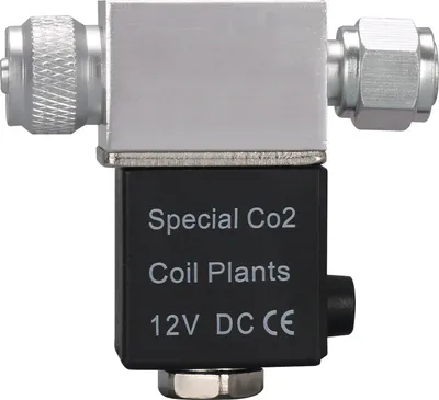 Produktbild von Magnetventil fuer Aquarium-CO2-Systemregler, DC 12 V-Ausgang, Anschluss M10 x 1 Aussengewinde, Einzelkopf, geraeuschlos, Niedertemperaturversion