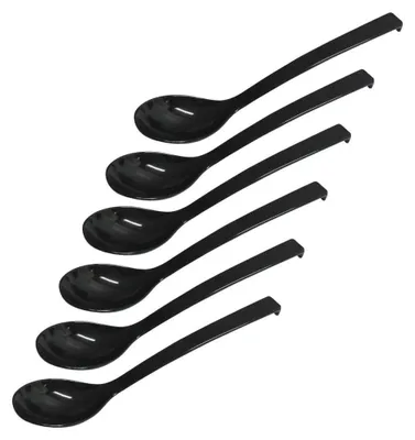 Produktbild von 6er Set Kunststofflöffel Salatlöffel Salatbesteck Servierlöffel Löffel 34 cm