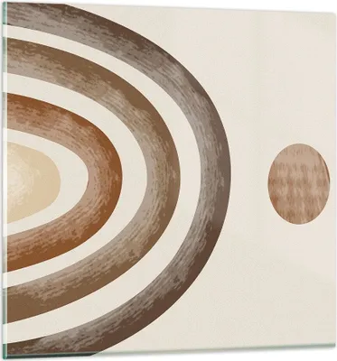 Produktbild von Bilder auf glas - Einteilig - Stück geometrisch Boho - 70x70cm - Glasbilder - Wandbilder - Bilder - zum Aufhängen bereit - Wanddekoration aus Glas - Glas Bilder - Wandbild auf Glas - GAC70x70-4841