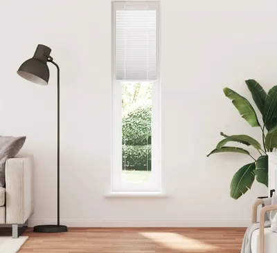 Immagine prodotto di Tenda Plissettata Bianca 45x200 cm Larghezza Tessuto 44,4 cm