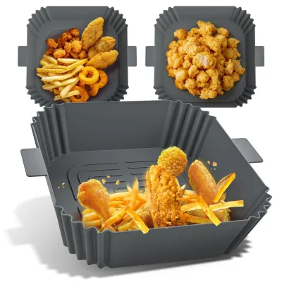 Produktbild von GlasFlength 3 Stück Silikonform für Heißluftfritteuse, Wiederverwendbar Auflauff