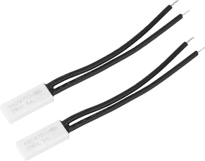 Obrázok produktu pre 2 ks KSD9700 – termostatický spínač s normálne uzavretým kontaktom a plastovou sondou 130 °C
