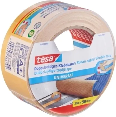 Obrázek produktu pro TESA 56172, Lepicí páska, Žlutá, 25 m, Vnitřní, Keramika, Dřevo, 50 mm