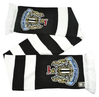 Image de Newcastle United FC - Écharpe pour homme/femme (unie) BS4587 (taille unique) (noir/blanc/bleu)