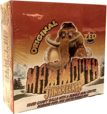 Produktbild von ZED Candy Mammouth Jawbreaker, Wunderball mit Kaugummikern (18 Stck pro Box)